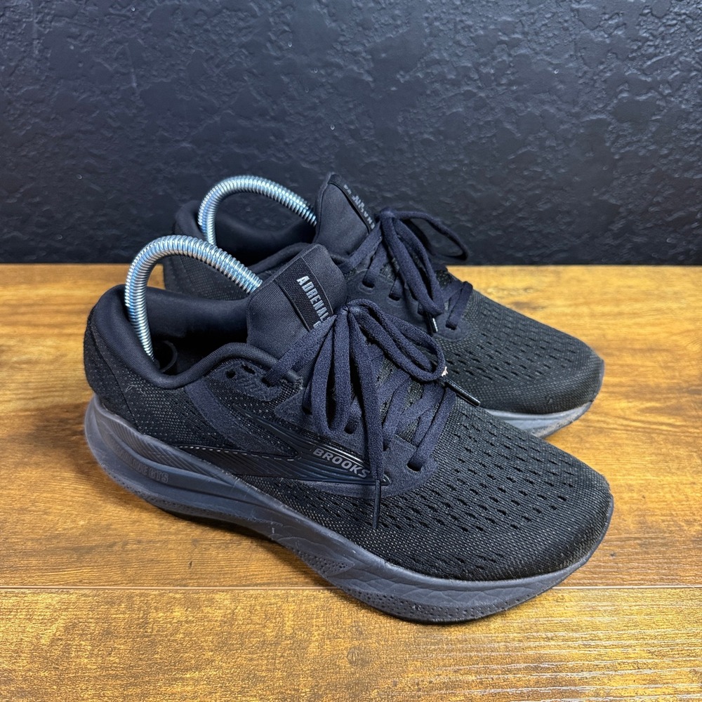 Brooks Adrenaline GTS 24 1204261B020 Black Mesh Running Shoes Womens 8 M